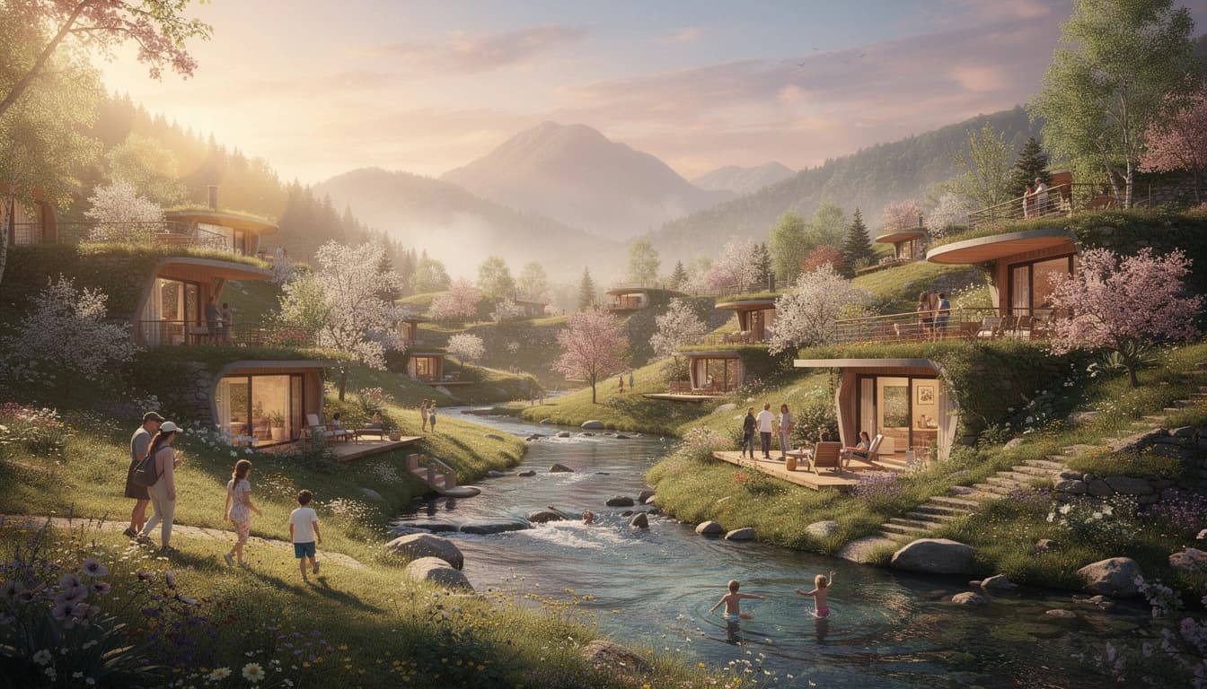 Natural beautiful landscapes representing compelling futures